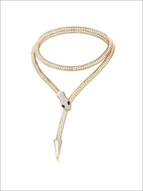 Bendable Snake Chain Necklace Flexible Twisty Bracelet Punk Choker Medusa